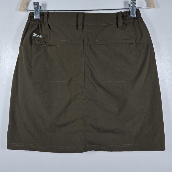 Willit Olive Green Outdoor Hiking Camping Skort Womens Size Small - Picture 13 of 16